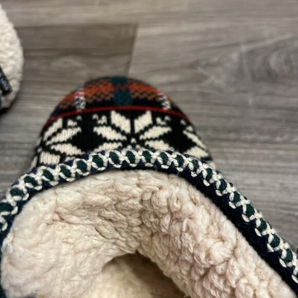 Muk Luks Women’s Size XL 11-12 Slippers Hard Bottom Faux Fur Inside - Picture 7 of 10